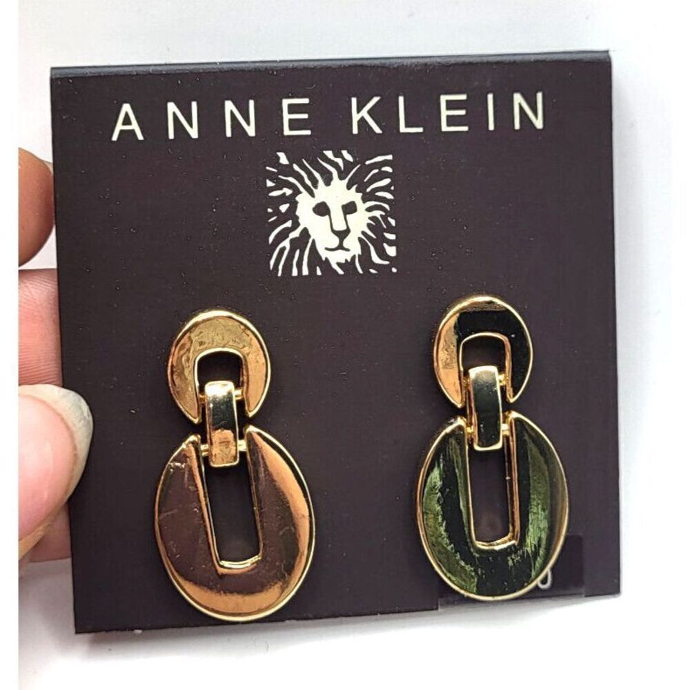 Anne Klein Brand New Chain Statement Earrings 1.25in